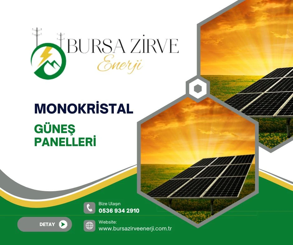 Monokristal Güneş Panelleri ait görsel